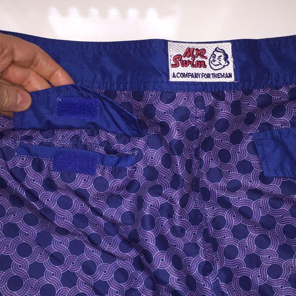 Men’s “MR.SWIM” Swim Trunks Shorts W34 6” inseam - Picture 6 of 8